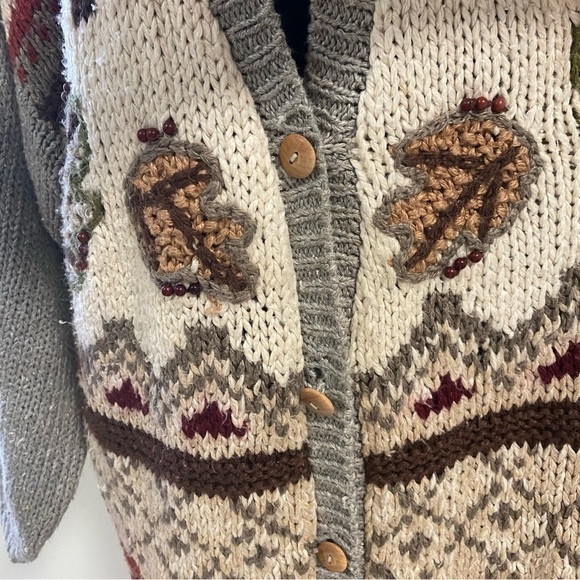 A Little Extra Spice Vintage Button Knit Cardigan Size 20W - Picture 4 of 17
